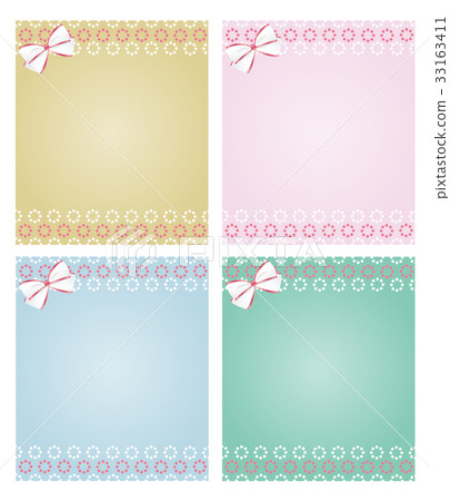 Frame square ribbon - Stock Illustration [33163411] - PIXTA