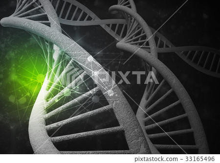 DNA molecules background 33165496