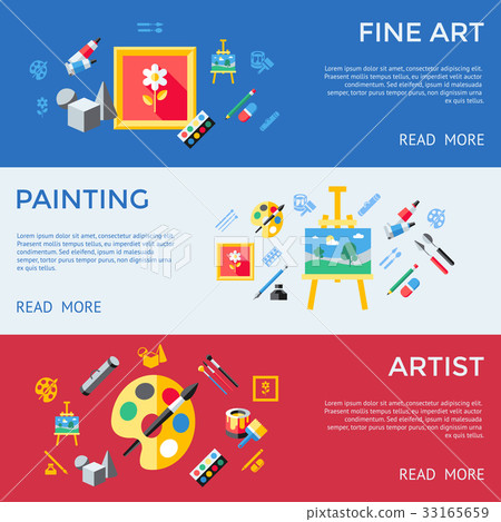 Digital vector blue red artist 33165659