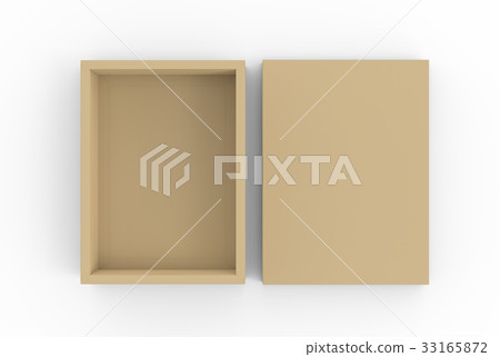 Brown cardboard box mockup Brown cardboard box mockup 33165872