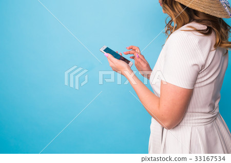 Technology, people and modern devices concept - Technology, people and modern devices concept - 33167534