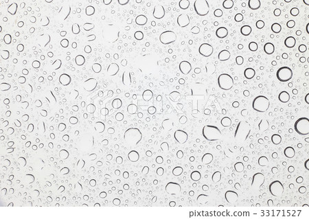Water drops on glass. Water drops on glass. 33171527