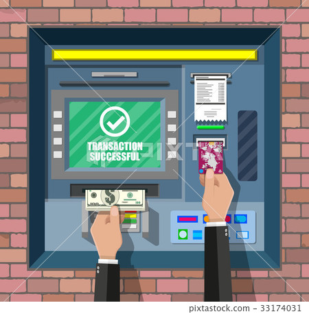 Bank ATM. Automatic teller machine. Bank ATM. Automatic teller machine. 33174031