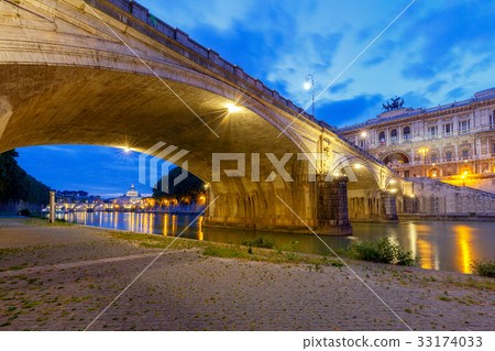 Rome. The city embankment. Rome. The city embankment. 33174033