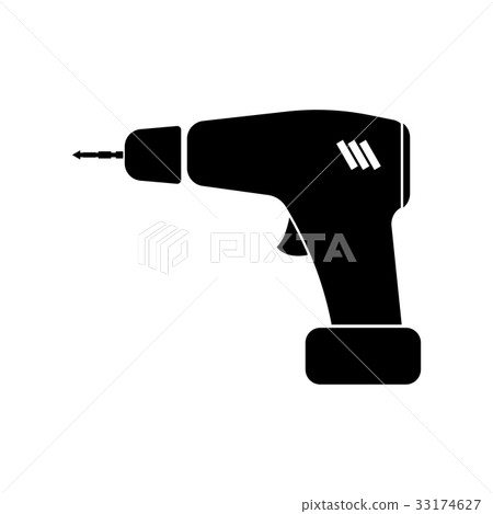 Screwdriver black color icon . Screwdriver black color icon . 33174627