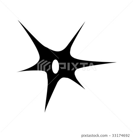 Nerve cell black color icon . - Stock Illustration [33174692] - PIXTA
