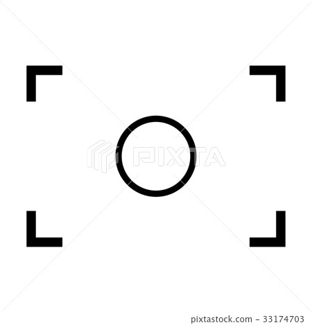 Camera focus black color icon . Camera focus black color icon . 33174703