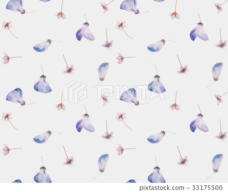 Flowers pattern oil paint - Stock Illustration [33175500] - PIXTA