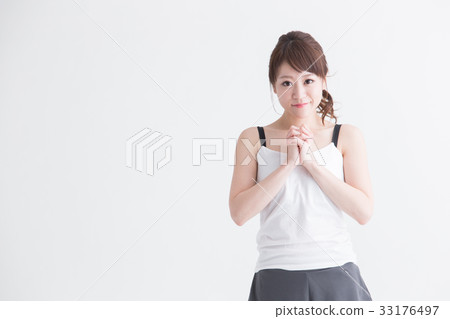 運動·女性(白背) 運動·女性(白背) 33176497