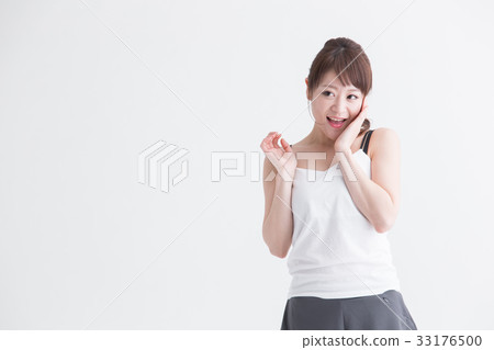運動·女性(白背) 運動·女性(白背) 33176500