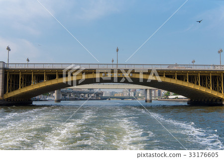 在隅田川的Kuramaebashi 在隅田川的Kuramaebashi 33176605