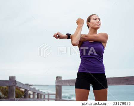 Stretching before my workout Stretching before my workout 33179985