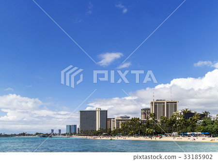 Waikiki, Honolulu, Oahu, Hawaii, USA 33185902