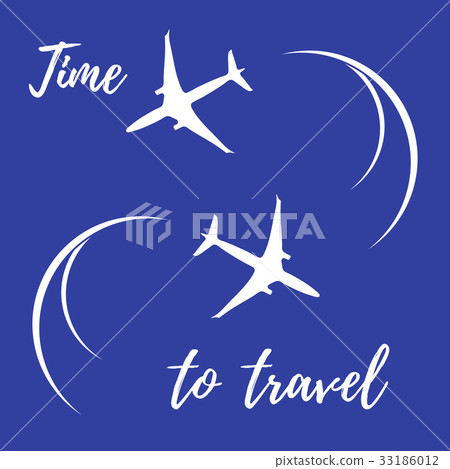 illustration with planes and traces of the plane 33186012