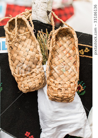 The wicker shoes of the rural population of Russia The wicker shoes of the rural population of Russia 33186136
