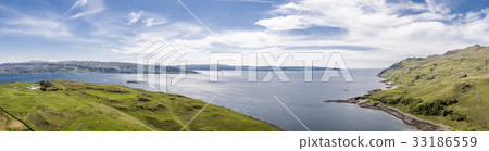 Aerial view of the bay called Camas nan Geall 33186559