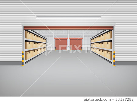 Warehouse Building Background 33187292
