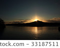 Kesennuma Oshima at sunset 33187511