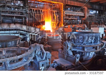Open-hearth workshop of metallurgical plant 33187597