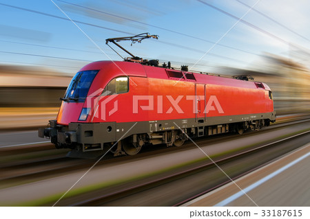 Modern european electric locomotive Modern european electric locomotive 33187615