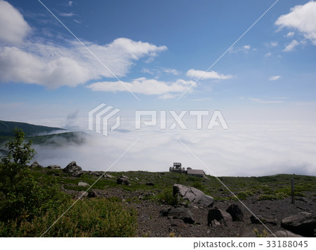 The sea of clouds way towards the summit station from the middle of Nasu tea sou mountain climbing August 3, 2017 33188045