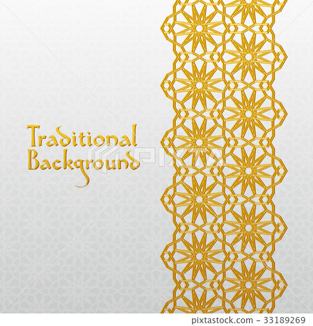Abstract background with traditional ornament 33189269