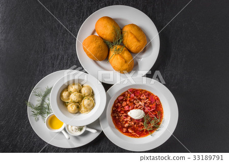 Russian cuisine (Piroshki / Pelmeni / Borscht) piroshki and Russian cuisine 33189791