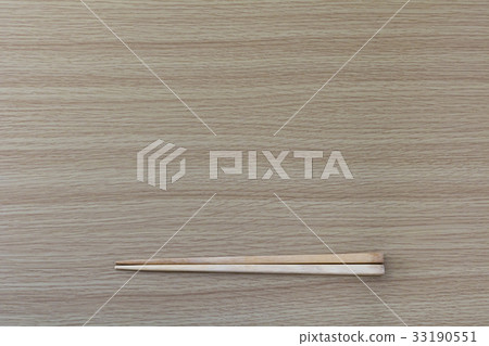 Wooden table and dishes Wooden table and dishes 33190551