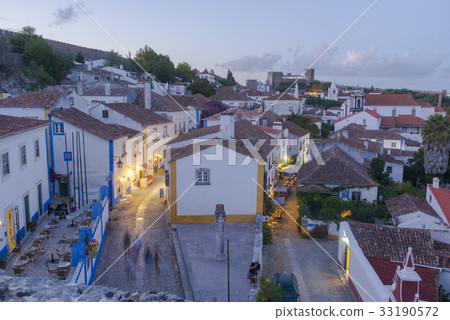 Scenery of Obidos of sunset Scenery of Obidos of sunset 33190572