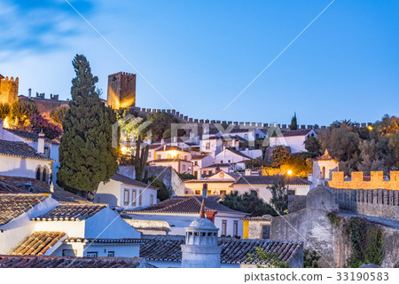 Scenery of Obidos of sunset 33190583