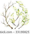 Watercolor elements 33190825