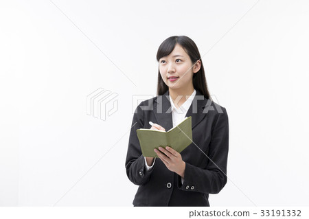 有筆記本和筆的辦公室夫人 有筆記本和筆的辦公室夫人 33191332