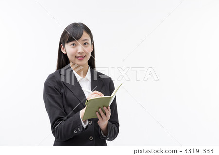 有筆記本和筆的辦公室夫人 有筆記本和筆的辦公室夫人 33191333
