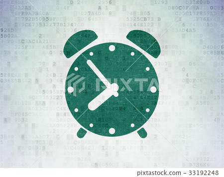 Timeline concept: Alarm Clock on Digital Data Timeline concept: Alarm Clock on Digital Data 33192248
