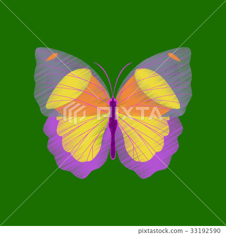 flat shading style icon butterfly flat shading style icon butterfly 33192590