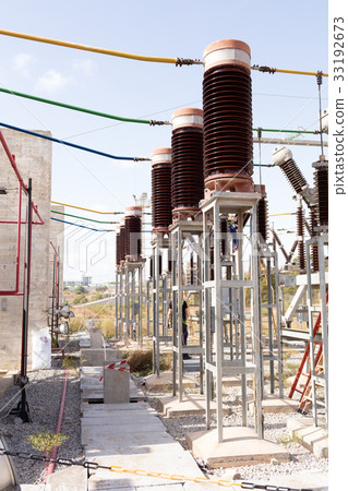 insulators in high voltage park 33192673