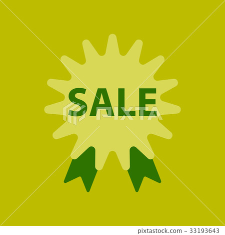 Flat icon of sale label Flat icon of sale label 33193643