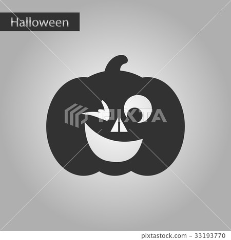 black and white style icon halloween pumpkin black and white style icon halloween pumpkin 33193770