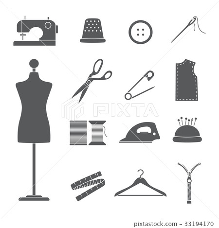 sewing icons set sewing icons set 33194170