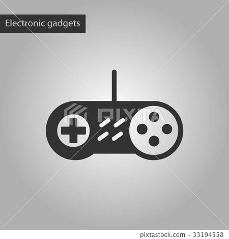 black and white style icon game joystick black and white style icon game joystick 33194558