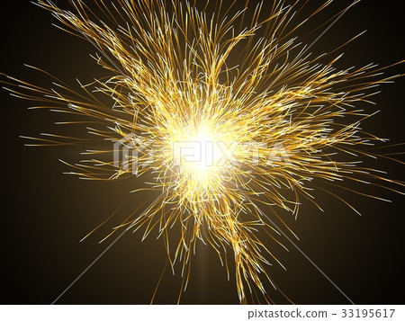 energy particles and light beam 33195617