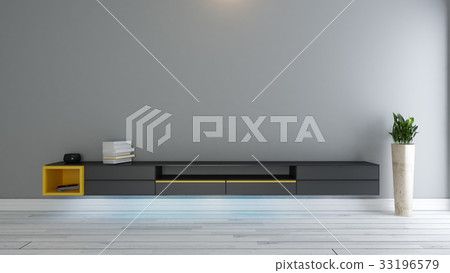 black tv stand with plant black tv stand with plant 33196579