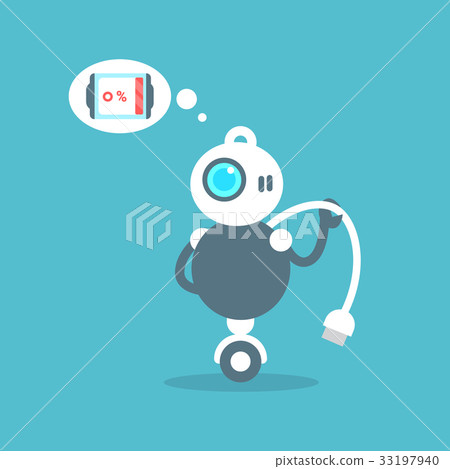 Modern Robot Low Battery Charge Message Artificial Modern Robot Low Battery Charge Message Artificial 33197940