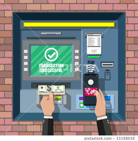 Bank ATM. Automatic teller machine. Bank ATM. Automatic teller machine. 33198038