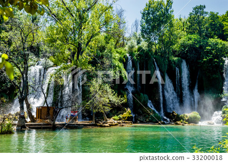 Amazing Kravice Waterfall in Bosnia and Amazing Kravice Waterfall in Bosnia and 33200018