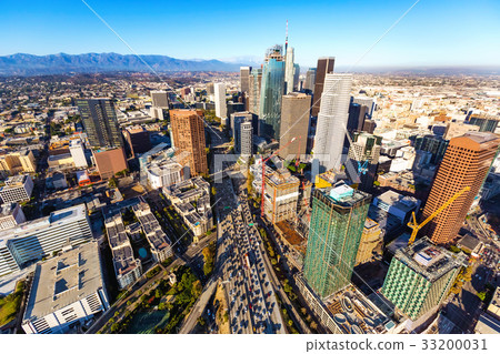 Aerial view of a Downtown LA Aerial view of a Downtown LA 33200031