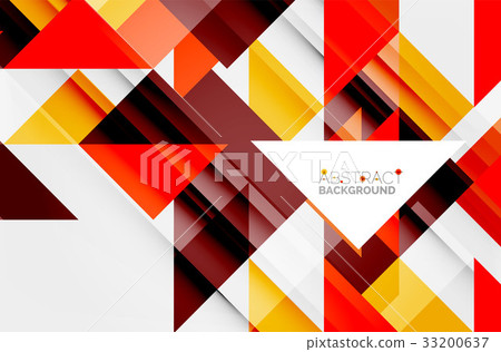 Triangle pattern design background - Stock Illustration [33200637] - PIXTA