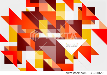 Triangle pattern design background - Stock Illustration [33200653] - PIXTA