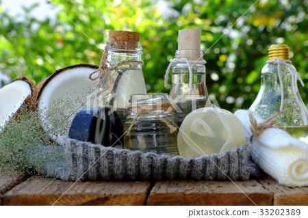 Natural cosmetics from coconut Natural cosmetics from coconut 33202389