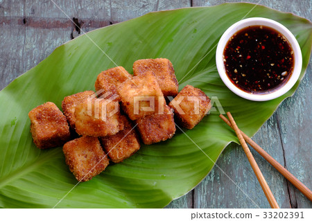 vegetarian food, fried tofu vegetarian food, fried tofu 33202391